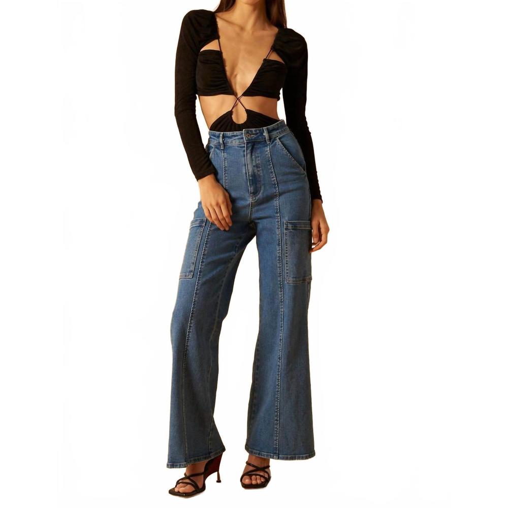 NEW MISHA bea cut out bodysuit in black